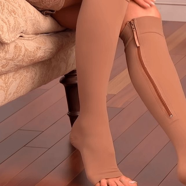 Camilla - Zipped compression socks